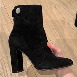 Gianvito Rossi Black Suede Booties